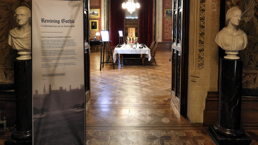 The Reviving Gothic exhibition in the Drawing Room of Tyntesfield House